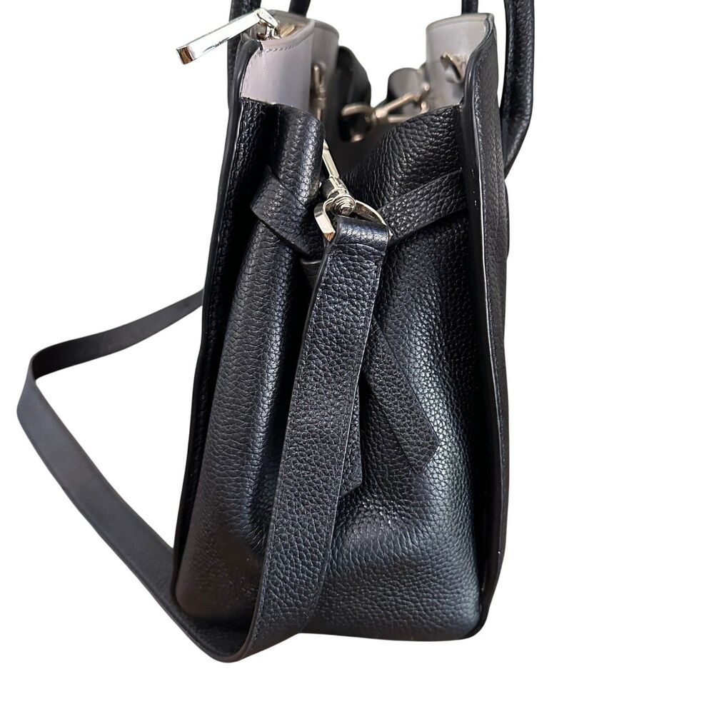 Kate Spade New York Satchel Black Pebbled Leather Crossbody Medium Bag - Picture 4 of 16